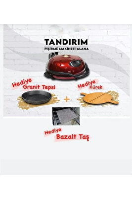 Hsr Home&living Ekmek Pişirme Makinesi Bazalt Taş Ve Kürek Hediyeli ürün fotoğrafı