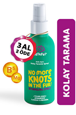 Köpek Kıtık Açıcı, Kolay Tarama Spreyi, Köpek Tüy Dökülmesi Bakımı Sağlığı, 150 ml ürün fotoğrafı