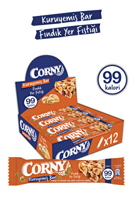 Yer Fıstıklı ve Fındıklı Kuruyemiş Bar 20 g x 12 adet ürün fotoğrafı