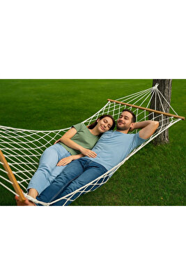 Çift Kişilik Tek Kat El Örgülü Hamak 190X120 ürün fotoğrafı