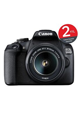 EOS 2000D 18-55mm Lens Fotoğraf Makinesi (2 Yıl Eurasia Garantili) ürün fotoğrafı