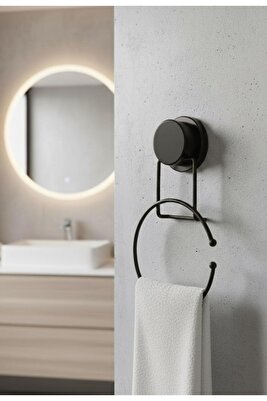 Magic Fix Sihirli Yapışkan Siyah Yuvarlak Havluluk ürün fotoğrafı