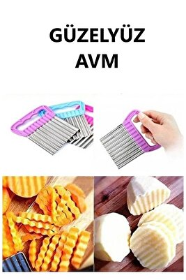 Şekilli Sebze Ve Meyve Dilimleyici Patates Dilimleyici Cips Kesici ürün fotoğrafı