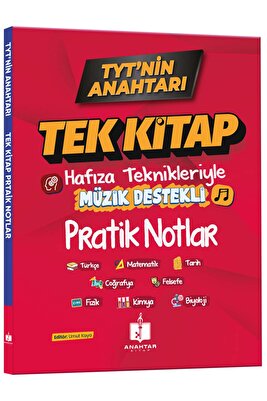 2026 Tyt'nin Anahtarı Tüm Dersler Tek Kitap Hafıza Teknikleriyle Müzik Destekli Pratik Notlar ürün fotoğrafı