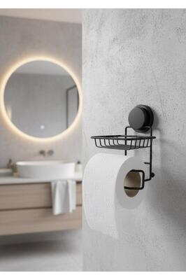 Magic Fix Sihirli Yapışkan Siyah Yedekli Wc Kağıtlık ürün fotoğrafı