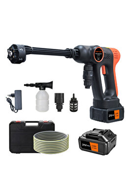 Kömürsüz Çift Akülü Şarjlı Yüksek Basınçlı Oto Araba Bahçe Yıkama Ve Temizleme Tabancası Makinesi ürün fotoğrafı