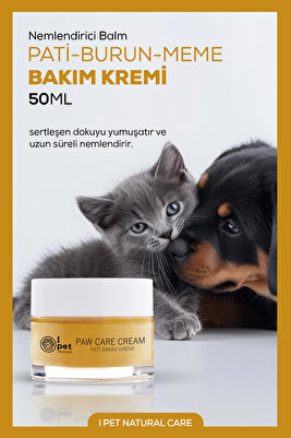 Kedi Köpek Pati Bakım Kremi | Doğal ve Vegan Nemlendirici 50 ml ürün fotoğrafı