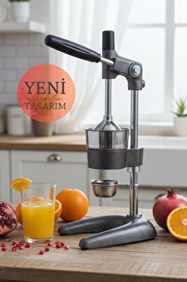 Pios Profesyonel Meyve Sıkacağı Kollu Narenciye Nar Portakal Sıkacağı Sanayi Tipi Demir Döküm ürün fotoğrafı
