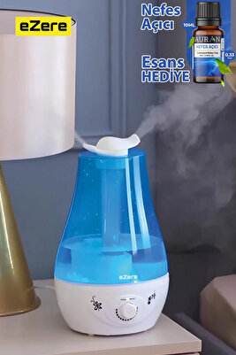 Çift Sprey Ultrasonik Hava Nemlendirici - Buhar Makinesi Ve Aroma Difüzörü 3.5l ürün fotoğrafı