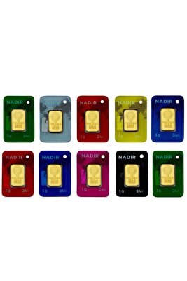 Nadir Gold 1 gram 10 Adet 24 Ayar Külçe Altın ürün fotoğrafı