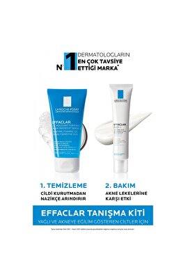Effaclar Tanışma Kiti: Effaclar Temizleme Jeli 50ml & Effaclar Duo+M Bakım Kremi 15ml ürün fotoğrafı