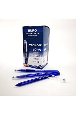 Büro Tükenmez Kalem Mavi 1 Mm 50'li Paket ürün fotoğrafı