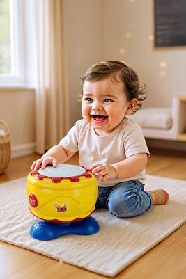 Urt009-01  Müzikli Ve Işıklı Kaya Davul -birliktoys ürün fotoğrafı