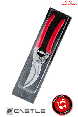 Castle Cst-3x Budama Makası Bağ Makası Bahçe Ağaç Dal Kırpma Makası ürün fotoğrafı
