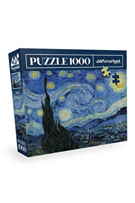 1000 Parça Puzzle - Starry Night (YILDIZLI GECE) ürün fotoğrafı