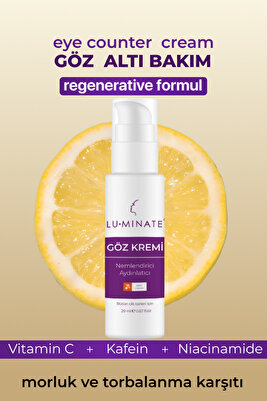 Göz Altı Kremi Morluk Torba Karşıtı Gözaltı morlukları için Göz Çevresi Aydınlatıcı C Vitamin Kafein ürün fotoğrafı