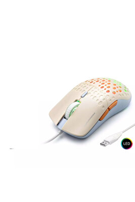 6 Tuşlu Kablolu Usb Optik Oyuncu Mause Ergonomik Gaming Fonksiyonlu RGB Işıklı ürün fotoğrafı