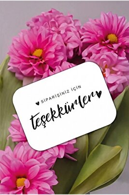 "siparişiniz Için Teşekkürler" Teşekkür Kartı 90 Ad 8x5cm 350 gr Mat Kuşe ürün fotoğrafı