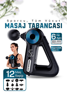 Vurmalı Kas Masaj Tabancası El Terapisi Derin Kas Gevşetici Gevşetici Mini Vücut Masaj Tabancası ürün fotoğrafı