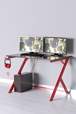 Milenyum Profesyonel Oyuncu Masası Kırmızı ürün fotoğrafı