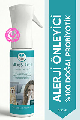 Alerji Önleyici Toz Akar Kedi Köpek Polen Küf Alerjilerine Karşı Etkili Probiyotik Sprey 300 ml ürün fotoğrafı