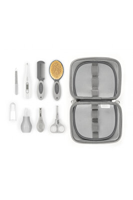 Gri Bebek Bakım Seti 9 Parça ürün fotoğrafı