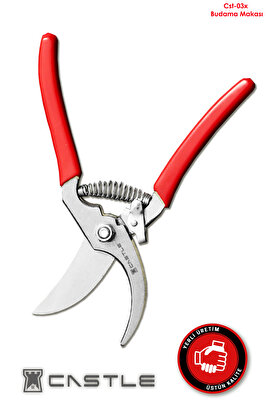 Castle Cst-3x Budama Makası Bağ Makası Bahçe Ağaç Dal Kırpma Makası ürün fotoğrafı