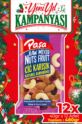 Çiğ Karışık Kuruyemiş 40 gr X 12 Adet (480 GR) ürün fotoğrafı