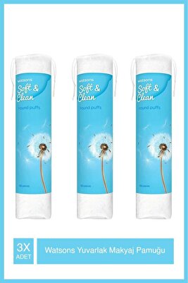 Yuvarlak Makyaj Pamuğu 100S X3 Adet ürün fotoğrafı