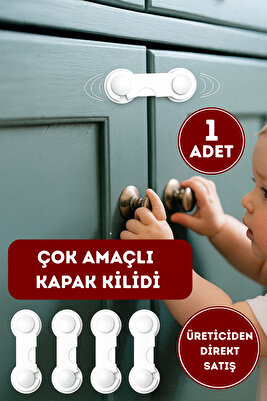 1 ADET Çocuk Güvenlik Kilidi Çekmece Dolap Kilidi Koruyucu Kilit Beyaz Eşya Kilit, Çok Amaçlı Kilit ürün fotoğrafı