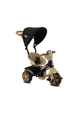 Çocuk Araç Gereçleri Bobo Üç Teker Ebeveyn Kontrollü Çocuk Bisikleti Kahverengi ürün fotoğrafı