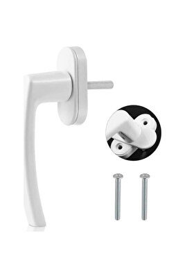 Pimapen Pvc Pencere Kapı Kolu Pimapen Kol Tekli Kol Beyaz (1 Adet) ürün fotoğrafı