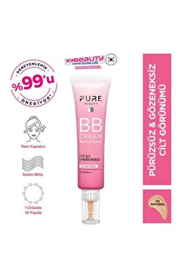 BB Krem Spf50 Pa+++ Natural 30 ml ürün fotoğrafı