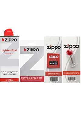 Çakmak Benzin Taş Fitil Pamuk Keçe Seti 3141-4 ürün fotoğrafı