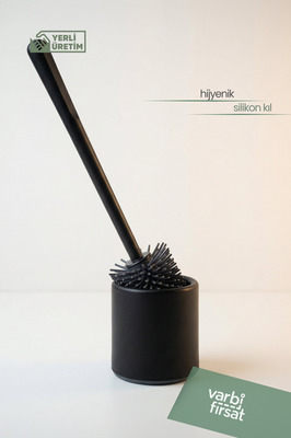 Silikon Uçlu Tuvalet Fırçası Seti - Tuvalet WC ve Klozet Temizleme Fırçası ürün fotoğrafı