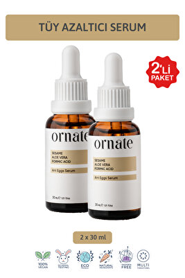 Karınca Yumurtası Yağı Tüy Azaltıcı Ve Nemlendirici Serum 2'li Süper Set 30ml ürün fotoğrafı