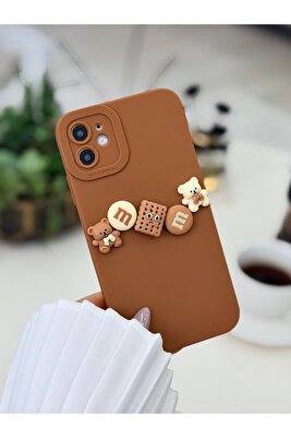 Iphone 11 Uyumlu (12 Görünümlü ) 3d Bisküvi Ve Ayıcıklı Kılıf ürün fotoğrafı