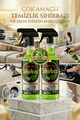 Sihirbaz Çok Amaçlı Temizlik Spreyi 1000ml X2 - Koltuk Mutfak Banyo Parke Araba Ayakkabı Temizleyici ürün fotoğrafı