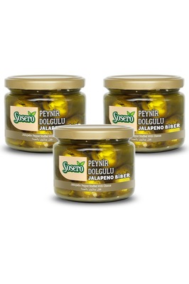 Peynir Dolgulu Jalapeno Biber 3 x 290 gr Cam Kavanoz ürün fotoğrafı