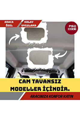 PSA CODE Rifter-Berlingo-Proace-Doblo-Opel Cam Tavansız Ara Bölme Demiri Kapakları 2 Adet ürün fotoğrafı