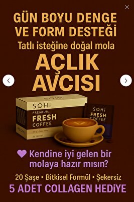 SOHİ Form Denge Kahvesi | Premium Fresh Coffee | Bitkisel Fit Kahve | Yoğun Aromalı 20’li ürün fotoğrafı