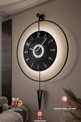 Masippi Blackberry 12-24h - ( 3 adet Pil İle Gelmektedir )- (Pilli LED) - Ledli Duvar Saati ürün fotoğrafı