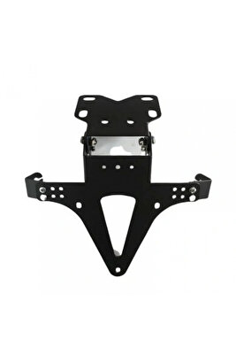 Motosiklet Katlanır Plakalık Sinyal Bağlantılı Siyah ürün fotoğrafı