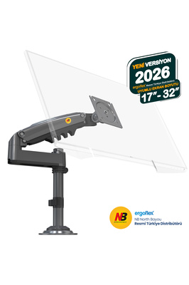 North Bayou Nb H100 17"-32" Amortisörlü Monitör Kolu 2-9 Kg Vesa Monitör Standı 2026 Versiyon ürün fotoğrafı