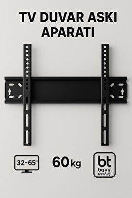 Tüm Markalar Ile Uyumlu Televizyon Duvar Asma Aparatı 37”-40”-50”-55”-65” Inç Arası ürün fotoğrafı
