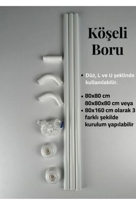 Köşeli Banyo Borusu L Duş Borusu ürün fotoğrafı
