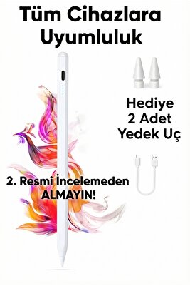 Dokunmatik Kalem Tüm Cihazlara Uyumlu Tablet Telefon iPad Için Çizim & Yazı Kalemi Active Stylus Pen ürün fotoğrafı