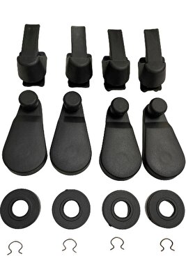 Tofaş Uyumlu Kapı Ve Cam Kolu 12 Parça Set Doğan Slx Kartal Şahin Kapı Ve Cam Kolu Set ürün fotoğrafı