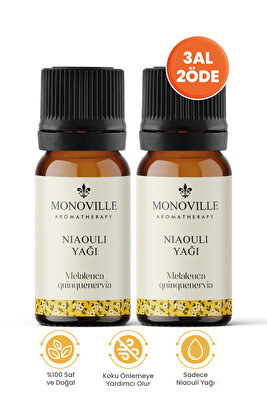 Nioli Uçucu Yağı 2'li Set %100 Saf ve Doğal (Niaouli Essential Oil) 2x10 ml ürün fotoğrafı
