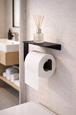 Metal Banyo Wc Kağıt Rulo Peçetelik, Tuvalet Peçete Askılığı Tuvalet Kağıt 3 Basımlık ürün fotoğrafı